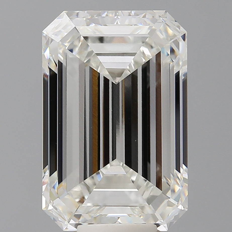 10.60 Carat Emerald Shaped, Ideal Cut, F Color, VVS2 Clarity, IGI Certified Lab Grown Diamond