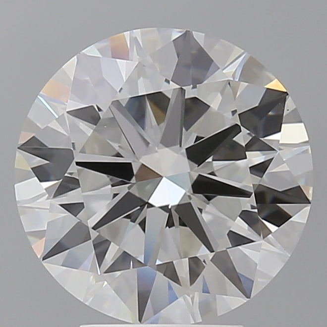 4.52 Carat Round Shaped, Excellent Cut, F Color, VVS2 Clarity, IGI Certified Lab Grown Diamond