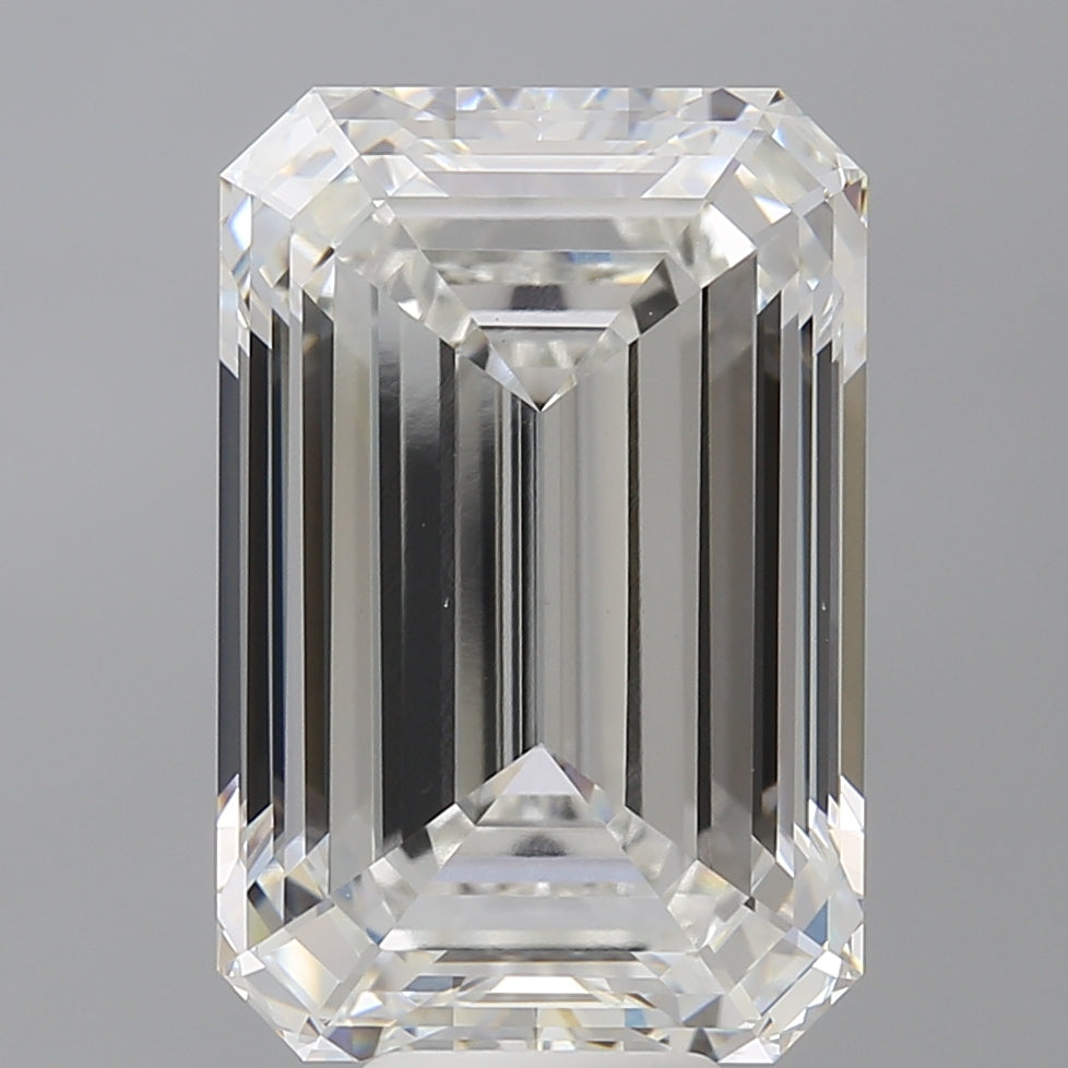 11.09 Carat Emerald Shaped, Ideal Cut, F Color, VS1 Clarity, IGI Certified Lab Grown Diamond