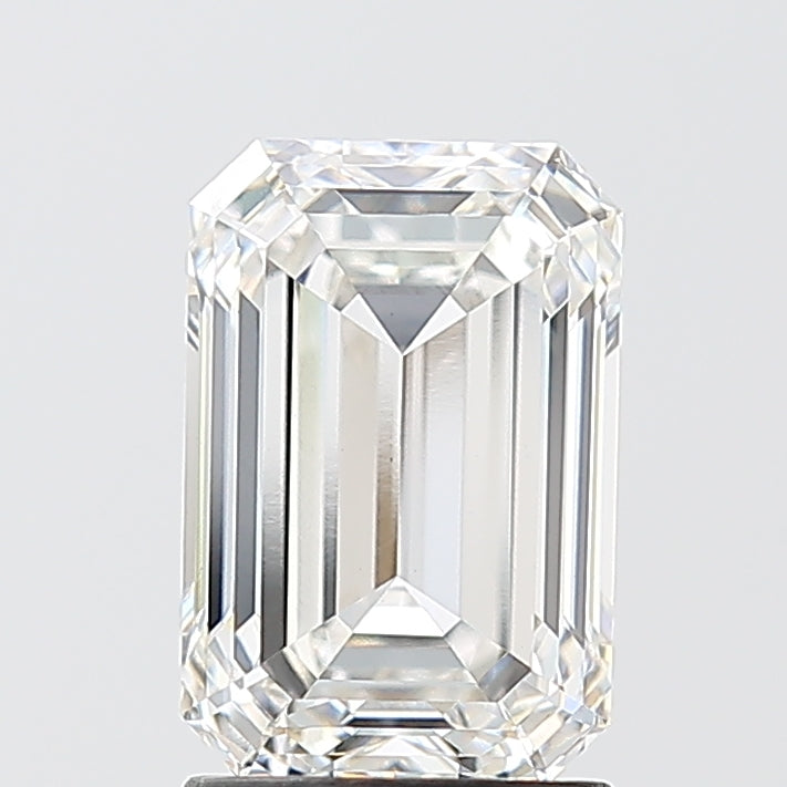 2.13 Carat Emerald Shaped, Ideal Cut, F Color, VS1 Clarity, IGI Certified Lab Grown Diamond