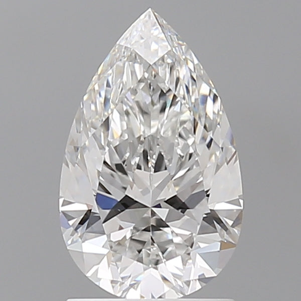 1.57 Carat Pear Shaped, Ideal Cut, E Color, VVS2 Clarity, IGI Certified Lab Grown Diamond