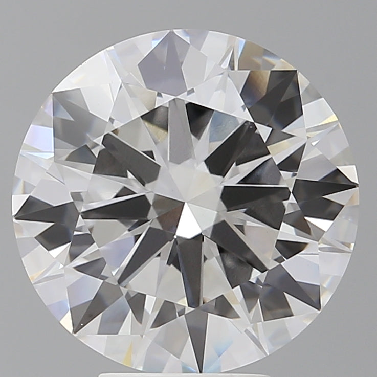 6.09 Carat Round Shaped, Excellent Cut, E Color, VVS2 Clarity, IGI Certified Lab Grown Diamond