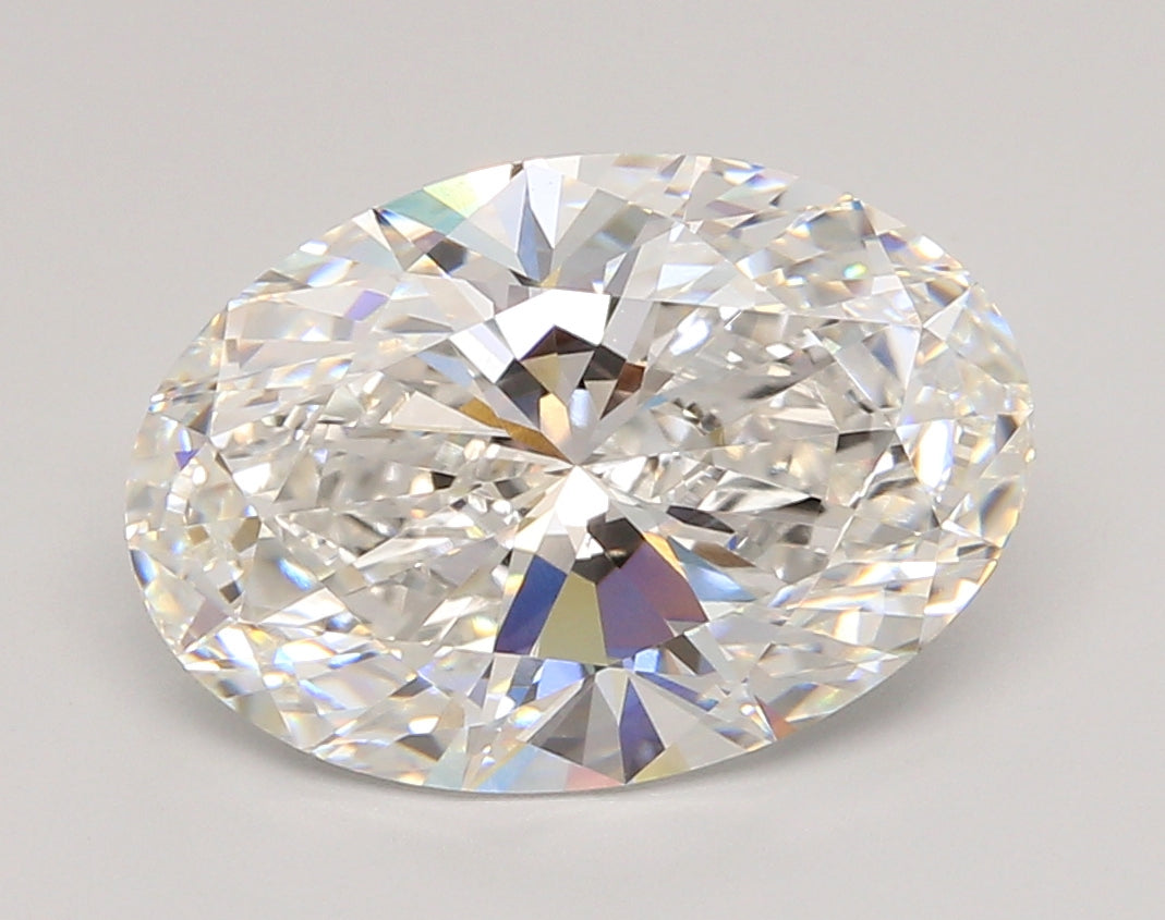 5.06 Carat Oval Shaped, Ideal Cut, F Color, VVS1 Clarity, IGI Certified Lab Grown Diamond