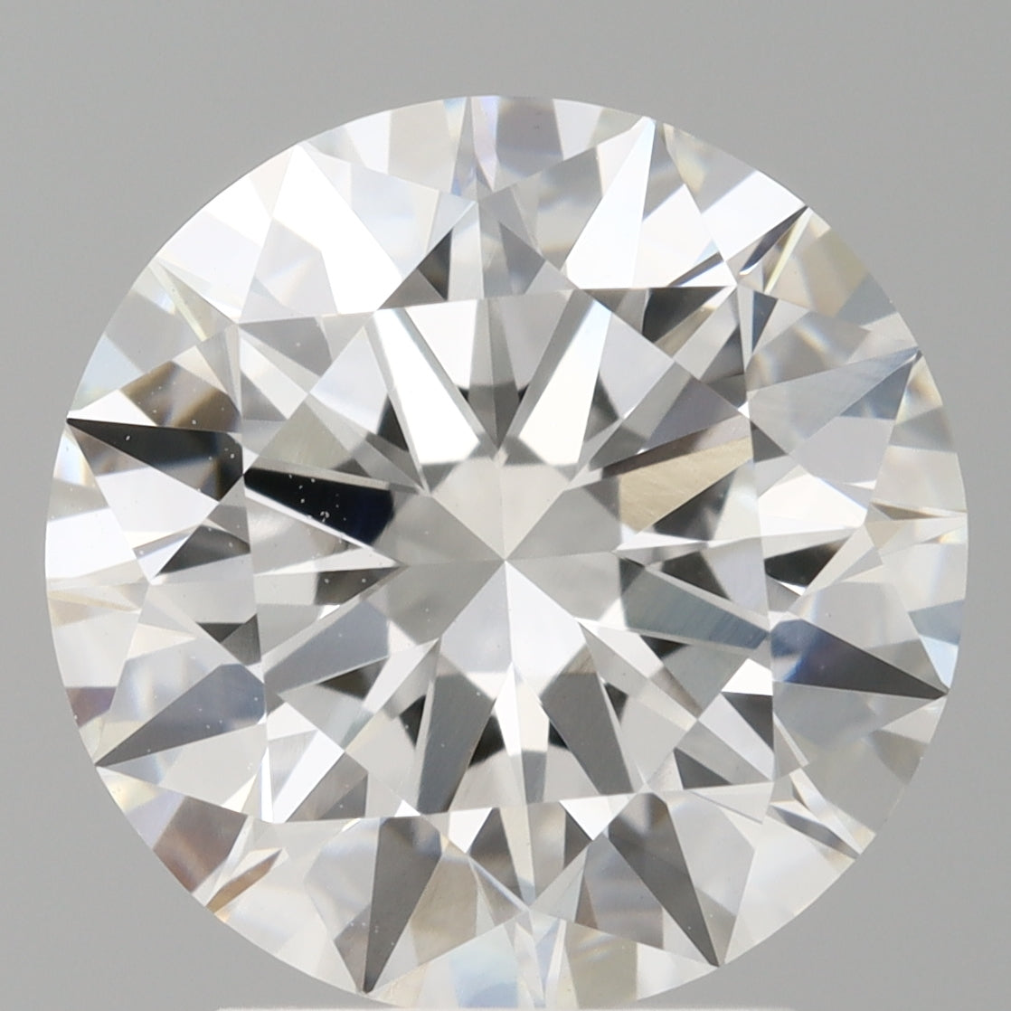 3.04 Carat Round Shaped, Excellent Cut, E Color, VVS2 Clarity, IGI Certified Lab Grown Diamond