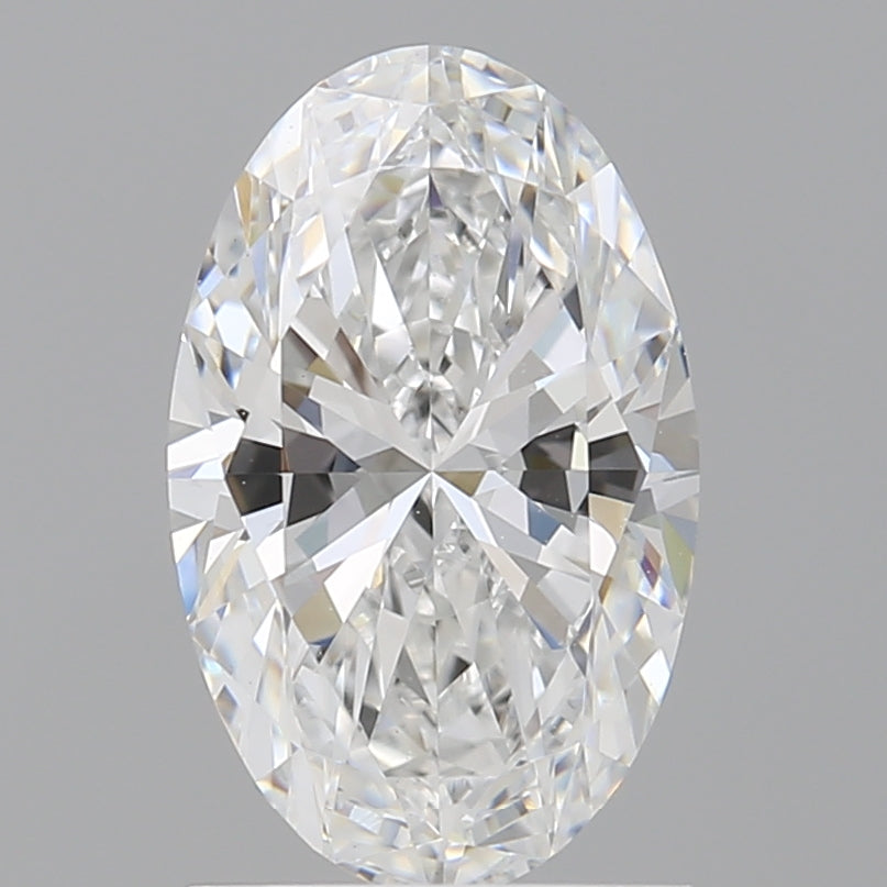 1.58 Carat Oval Shaped, Ideal Cut, E Color, VVS2 Clarity, IGI Certified Lab Grown Diamond