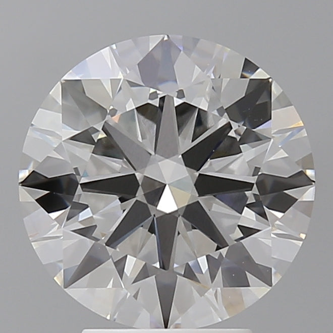 4.06 Carat Round Shaped, Ideal Cut, F Color, VVS2 Clarity, IGI Certified Lab Grown Diamond