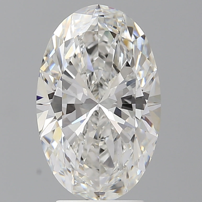 3.59 Carat Oval Shaped, Ideal Cut, F Color, VVS2 Clarity, IGI Certified Lab Grown Diamond