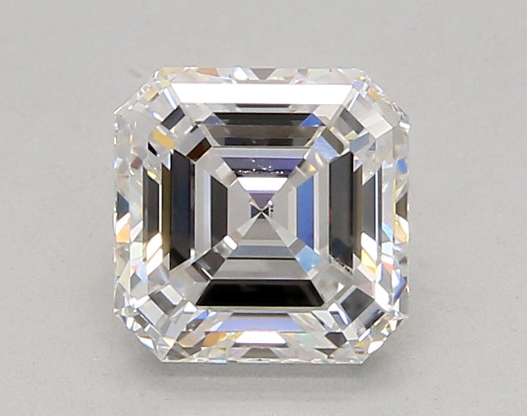 2.07 Carat Asscher Shaped, Ideal Cut, E Color, VVS1 Clarity, IGI Certified Lab Grown Diamond
