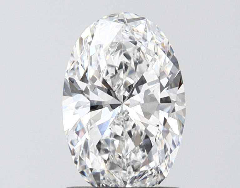 1.10 Carat Oval Shaped, Ideal Cut, D Color, VVS2 Clarity, IGI Certified Lab Grown Diamond