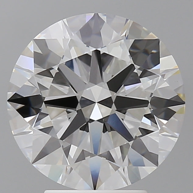 4.09 Carat Round Shaped, Ideal Cut, E Color, VVS2 Clarity, IGI Certified Lab Grown Diamond