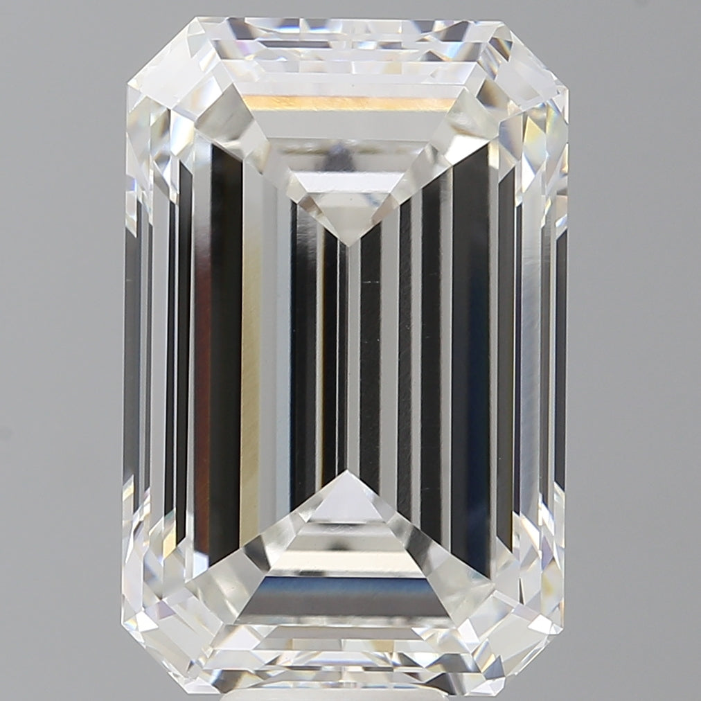 14.50 Carat Emerald Shaped, Excellent Cut, F Color, VVS2 Clarity, IGI Certified Lab Grown Diamond