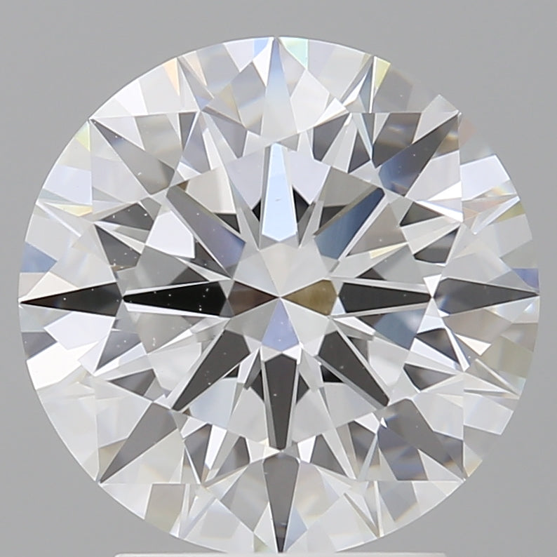 3.09 Carat Round Shaped, Ideal Cut, E Color, VVS2 Clarity, IGI Certified Lab Grown Diamond