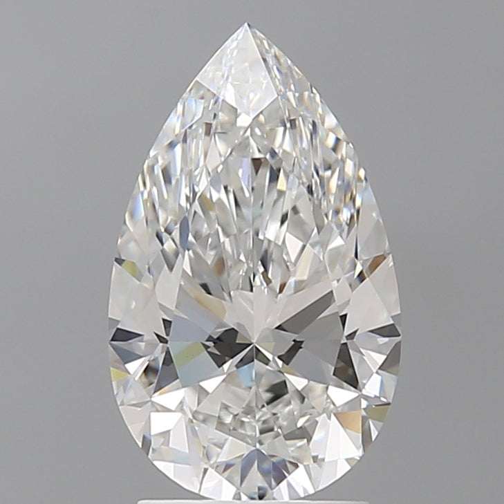 2.58 Carat Pear Shaped, Ideal Cut, E Color, VS1 Clarity, IGI Certified Lab Grown Diamond