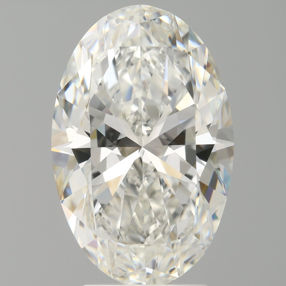 4.10 Carat Oval Shaped, Ideal Cut, F Color, VVS2 Clarity, IGI Certified Lab Grown Diamond