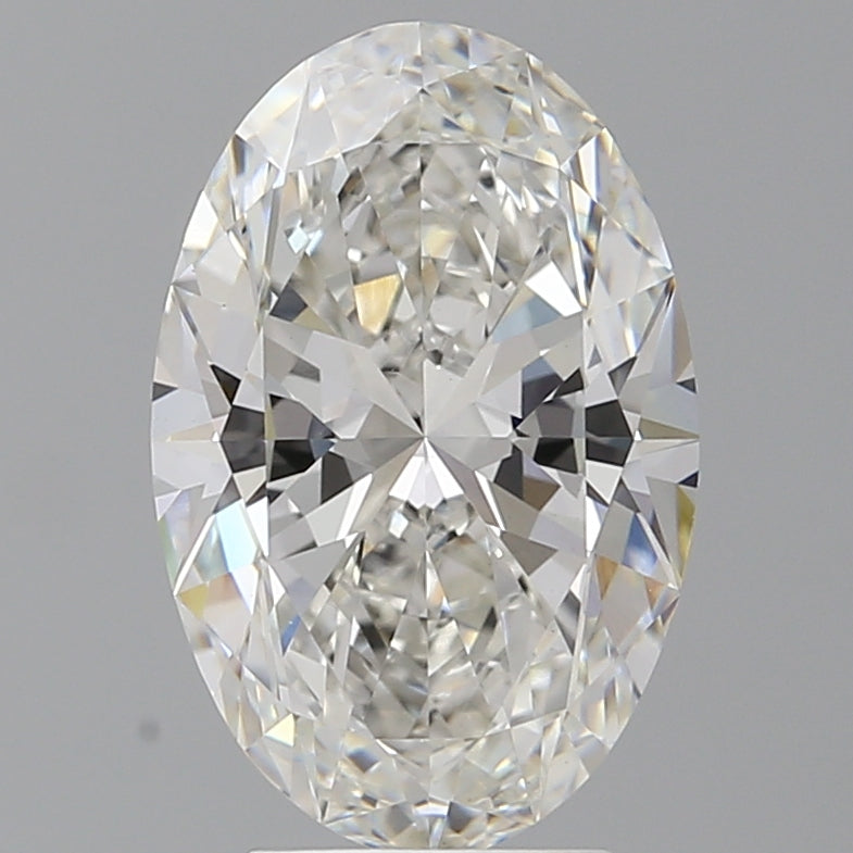 4.10 Carat Oval Shaped, Ideal Cut, F Color, VVS2 Clarity, IGI Certified Lab Grown Diamond