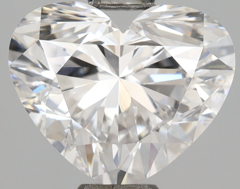 1.50 Carat Heart Shaped, Ideal Cut, D Color, VVS2 Clarity, IGI Certified Lab Grown Diamond