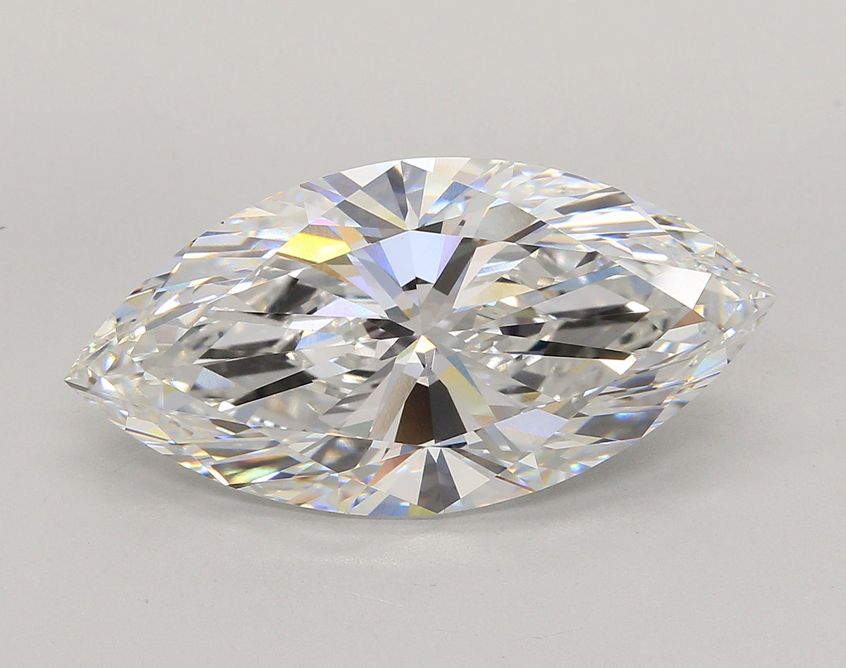 10.54 Carat Marquise Shaped, Ideal Cut, F Color, VS1 Clarity, IGI Certified Lab Grown Diamond