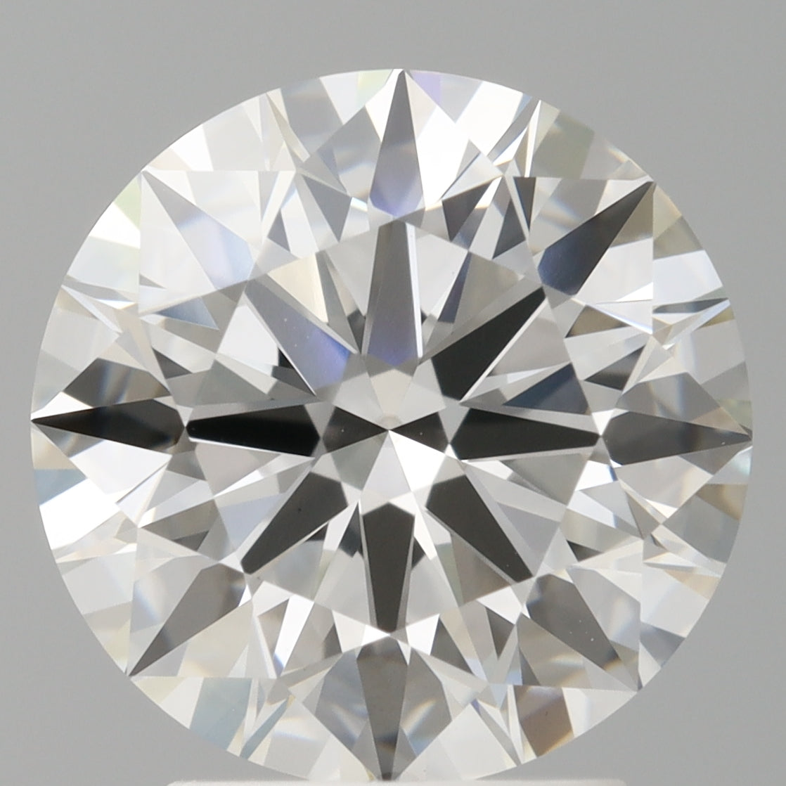 3.04 Carat Round Shaped, Ideal Cut, F Color, VVS2 Clarity, IGI Certified Lab Grown Diamond