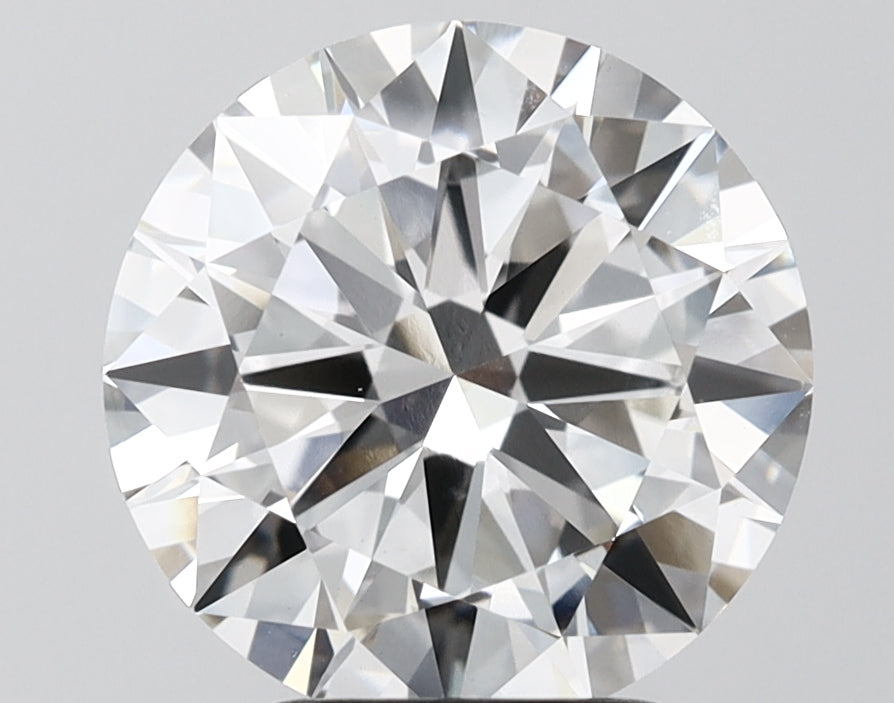 3.98 Carat Round Shaped, Excellent Cut, F Color, VVS2 Clarity, IGI Certified Lab Grown Diamond