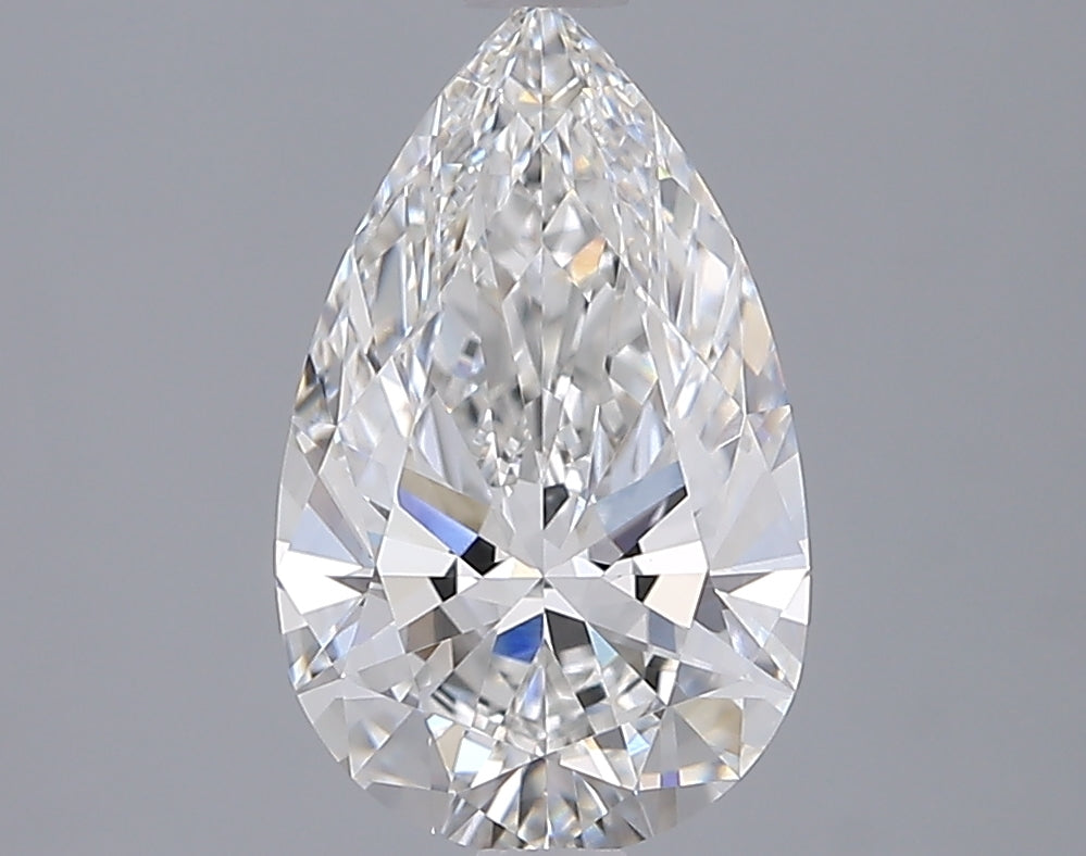 2.03 Carat Pear Shaped, Ideal Cut, F Color, VVS2 Clarity, IGI Certified Lab Grown Diamond
