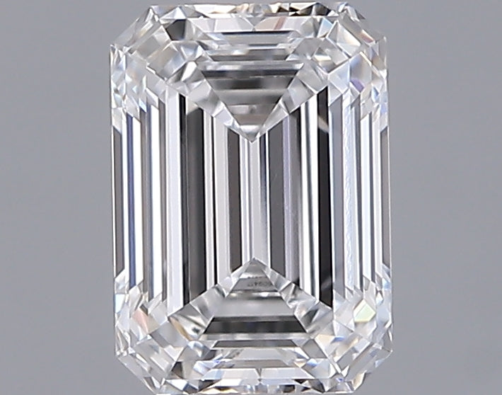1.05 Carat Emerald Shaped, Ideal Cut, D Color, VVS1 Clarity, IGI Certified Lab Grown Diamond