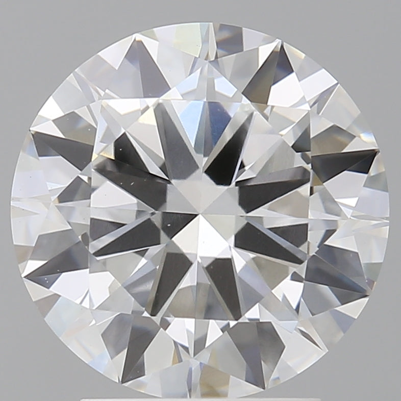 3.00 Carat Round Shaped, Excellent Cut, F Color, VVS2 Clarity, IGI Certified Lab Grown Diamond
