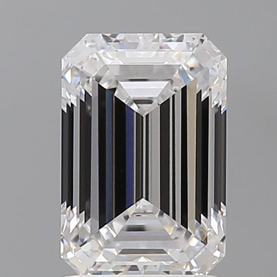 2.08 Carat Emerald Shaped, Ideal Cut, D Color, VVS2 Clarity, IGI Certified Lab Grown Diamond
