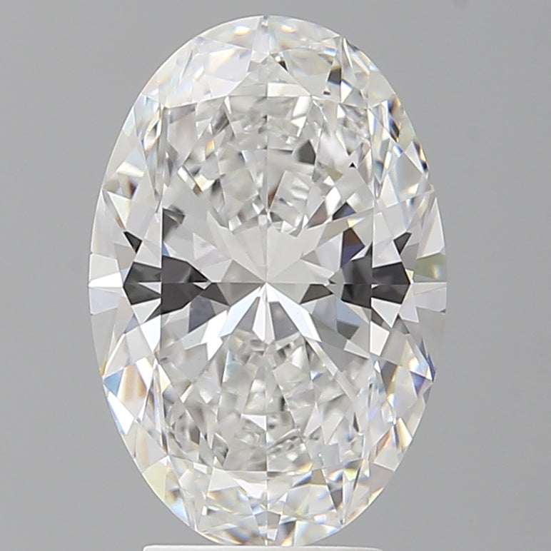 4.09 Carat Oval Shaped, Ideal Cut, E Color, VVS2 Clarity, IGI Certified Lab Grown Diamond