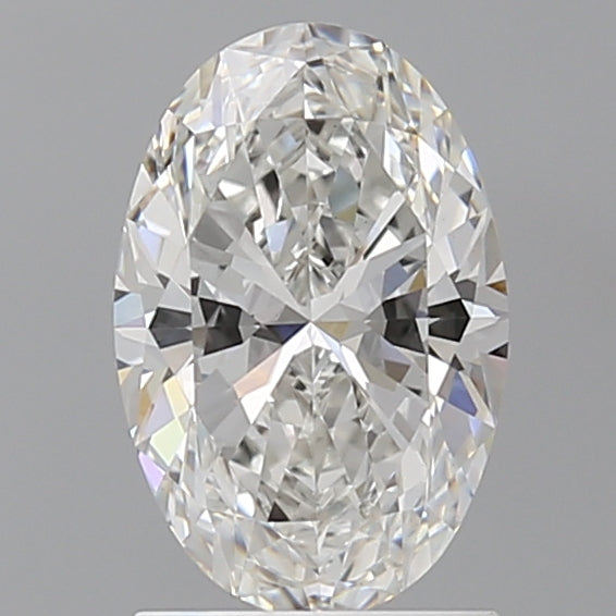 1.58 Carat Oval Shaped, Ideal Cut, F Color, VVS2 Clarity, IGI Certified Lab Grown Diamond