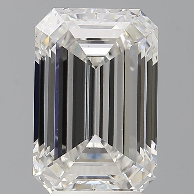4.04 Carat Emerald Shaped, Ideal Cut, F Color, VS1 Clarity, IGI Certified Lab Grown Diamond