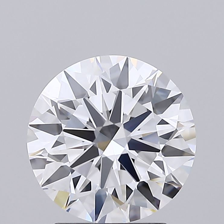 2.06 Carat Round Shaped, Ideal Cut, D Color, IF Clarity, IGI Certified Lab Grown Diamond
