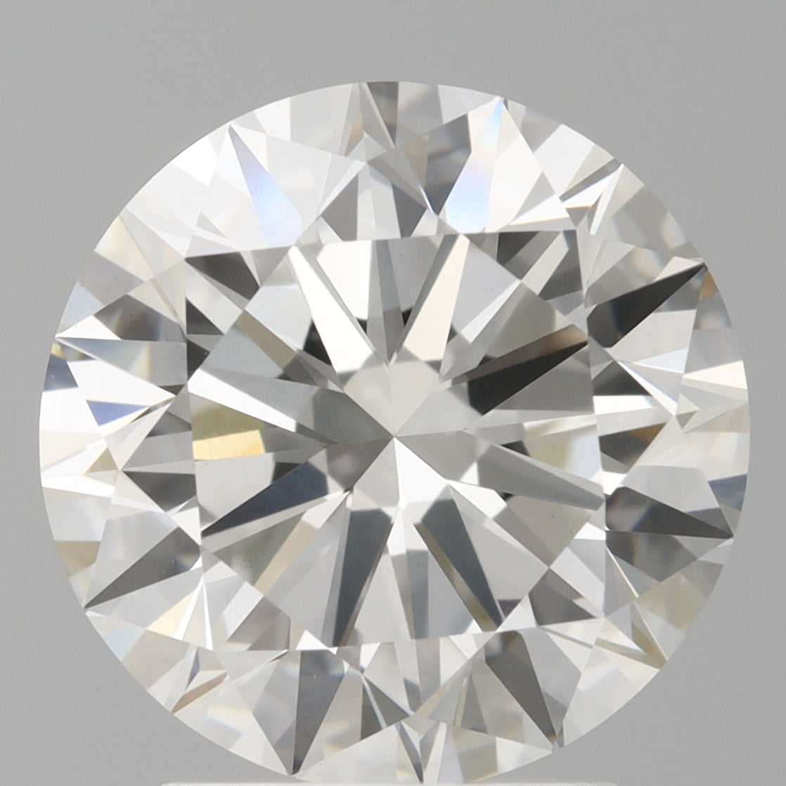 2.97 Carat Round Shaped, Excellent Cut, F Color, VVS2 Clarity, IGI Certified Lab Grown Diamond