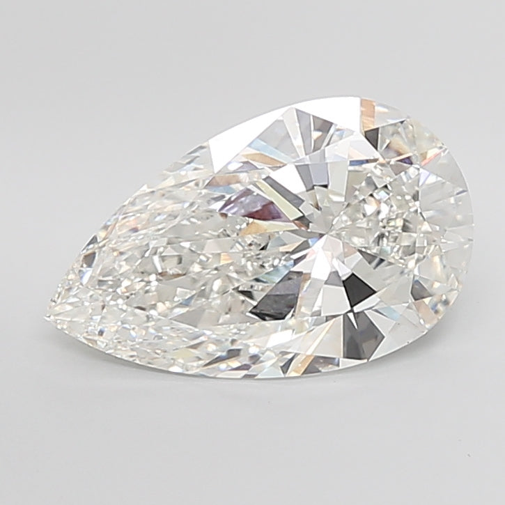 7.03 Carat Pear Shaped, Ideal Cut, G Color, VVS2 Clarity, IGI Certified Lab Grown Diamond