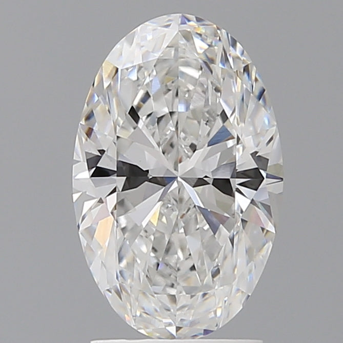 2.50 Carat Oval Shaped, Ideal Cut, E Color, VVS2 Clarity, IGI Certified Lab Grown Diamond