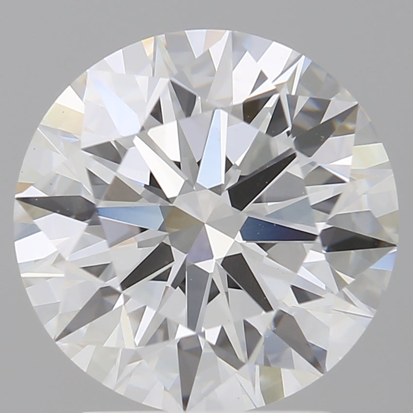 3.04 Carat Round Shaped, Ideal Cut, E Color, VVS2 Clarity, IGI Certified Lab Grown Diamond