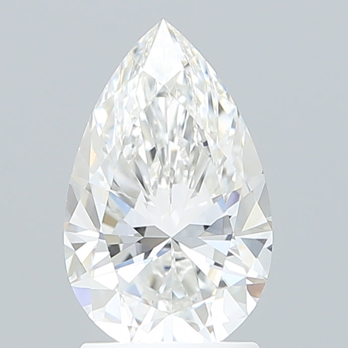 2.00 Carat Pear Shaped, Excellent Cut, F Color, VVS2 Clarity, IGI Certified Lab Grown Diamond