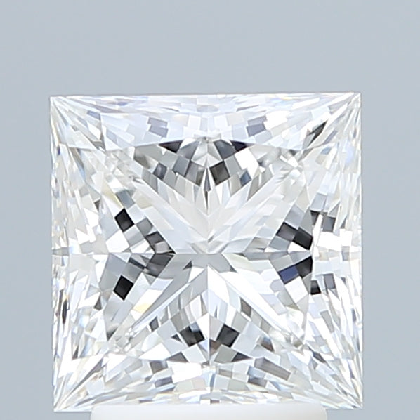 3.10 Carat Princess Shaped, Ideal Cut, F Color, VVS2 Clarity, IGI Certified Lab Grown Diamond
