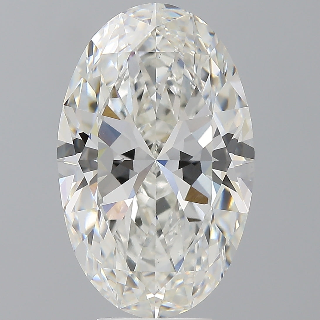6.57 Carat Oval Shaped, Ideal Cut, F Color, VVS2 Clarity, IGI Certified Lab Grown Diamond