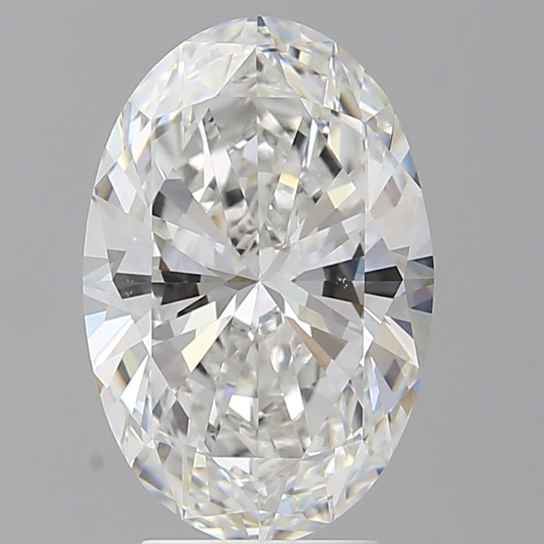 4.10 Carat Oval Shaped, Ideal Cut, E Color, VVS2 Clarity, IGI Certified Lab Grown Diamond