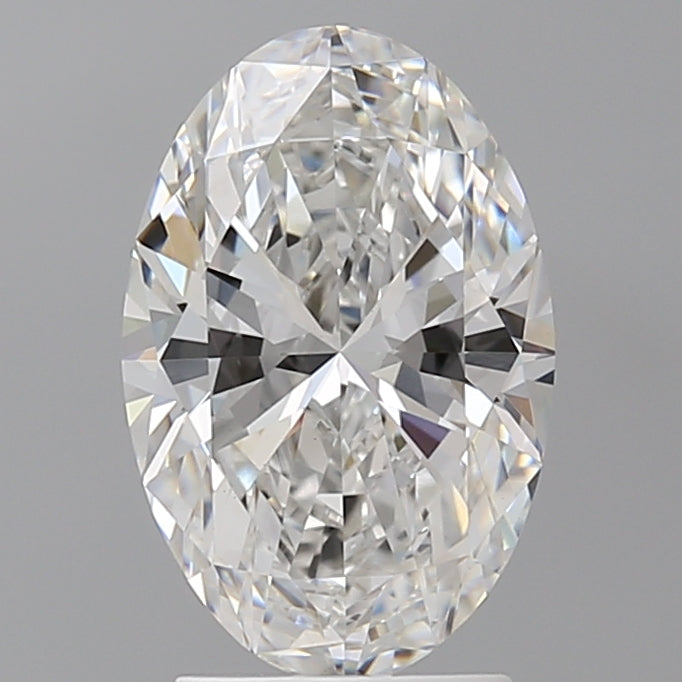 2.60 Carat Oval Shaped, Ideal Cut, E Color, VVS2 Clarity, IGI Certified Lab Grown Diamond
