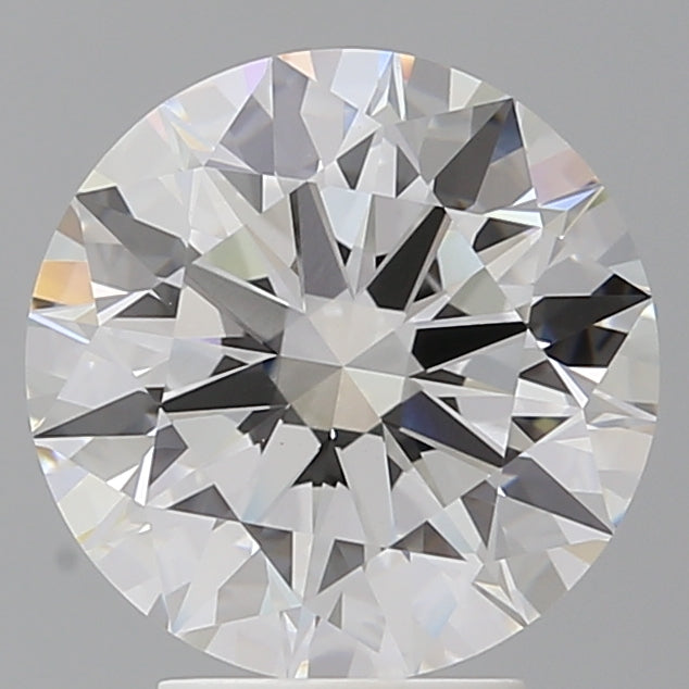 4.09 Carat Round Shaped, Ideal Cut, F Color, VVS2 Clarity, IGI Certified Lab Grown Diamond