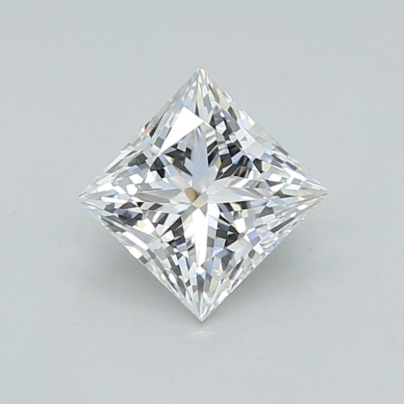 1.04 Carat Princess Shaped, Ideal Cut, E Color, VVS2 Clarity, IGI Certified Lab Grown Diamond