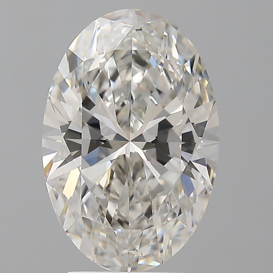 4.08 Carat Oval Shaped, Ideal Cut, F Color, VVS2 Clarity, IGI Certified Lab Grown Diamond
