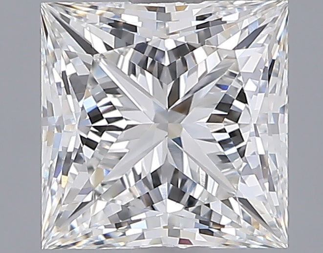 2.04 Carat Princess Shaped, Ideal Cut, F Color, VVS2 Clarity, IGI Certified Lab Grown Diamond