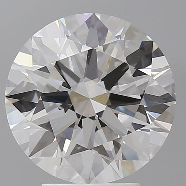 4.08 Carat Round Shaped, Ideal Cut, E Color, VVS2 Clarity, IGI Certified Lab Grown Diamond