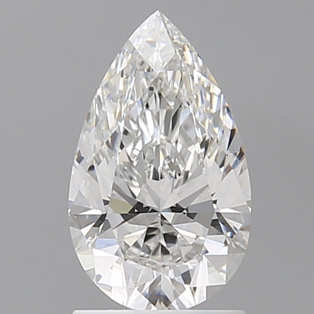 1.54 Carat Pear Shaped, Ideal Cut, E Color, VS1 Clarity, IGI Certified Lab Grown Diamond