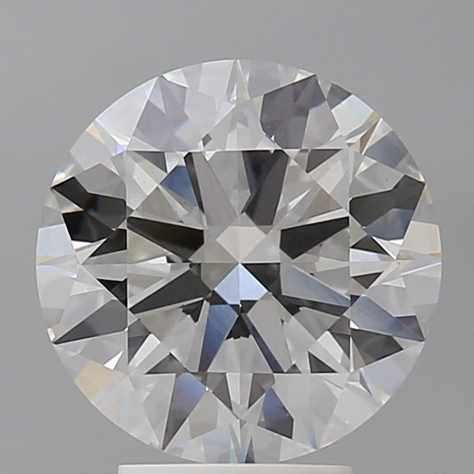 4.05 Carat Round Shaped, Ideal Cut, F Color, VVS2 Clarity, IGI Certified Lab Grown Diamond