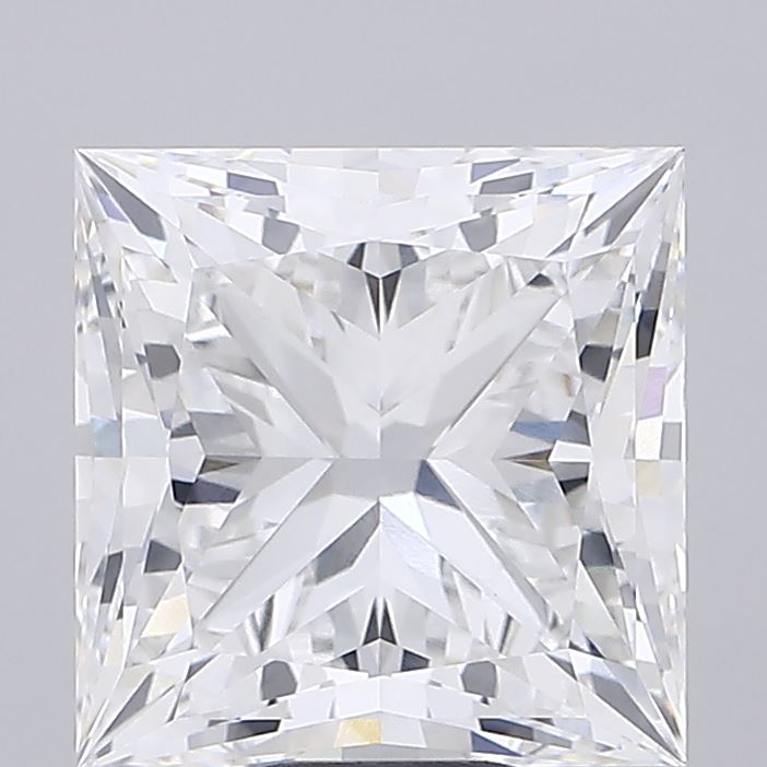 10.81 Carat Princess Shaped, Ideal Cut, E Color, VVS2 Clarity, IGI Certified Lab Grown Diamond