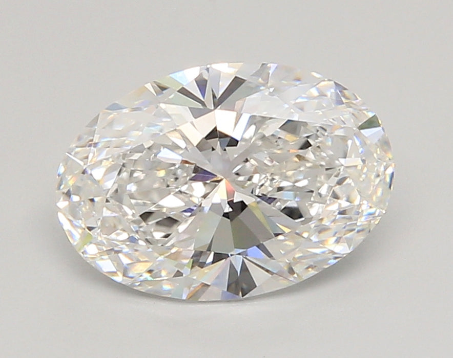 2.54 Carat Oval Shaped, Ideal Cut, E Color, VVS2 Clarity, IGI Certified Lab Grown Diamond