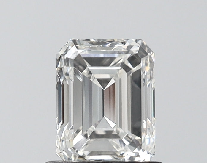1.03 Carat Emerald Shaped, Ideal Cut, F Color, VVS2 Clarity, IGI Certified Lab Grown Diamond